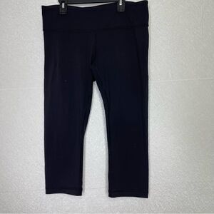 Lululemon Wunder Under 19” Crop Black Luon 10
